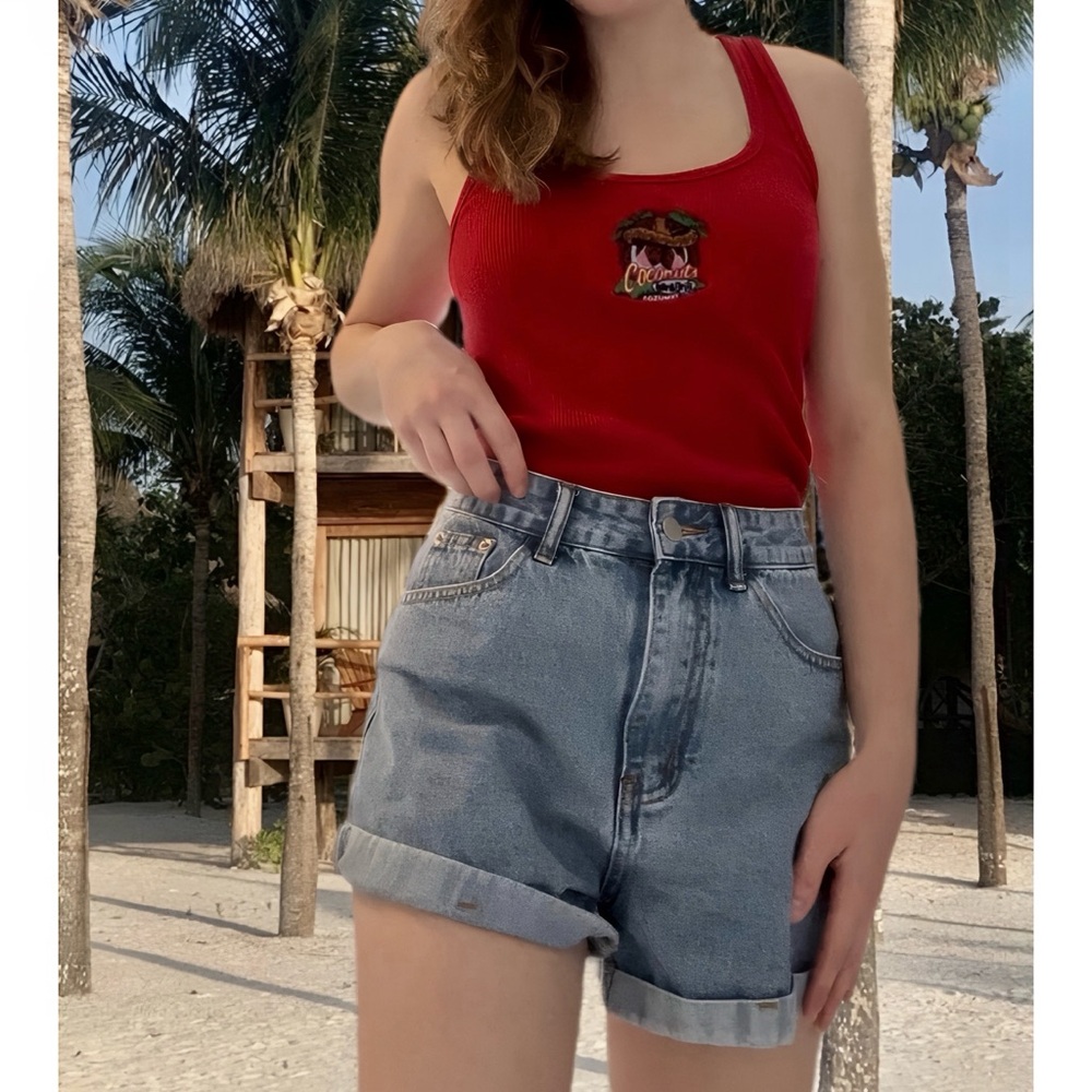 Summer Embroidered Vintage Tank Top